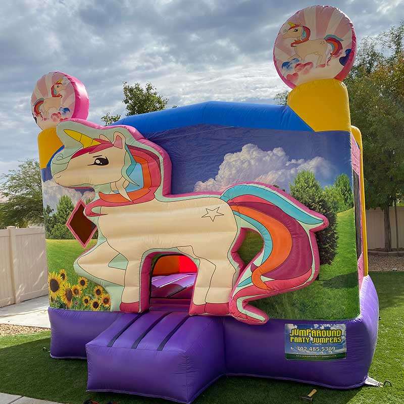 Unicorn 13x13 Bounce House 2