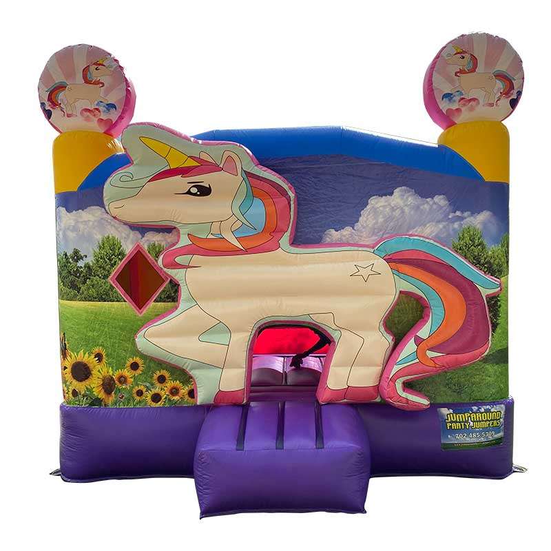 Unicorn 13x13 Bounce House 2