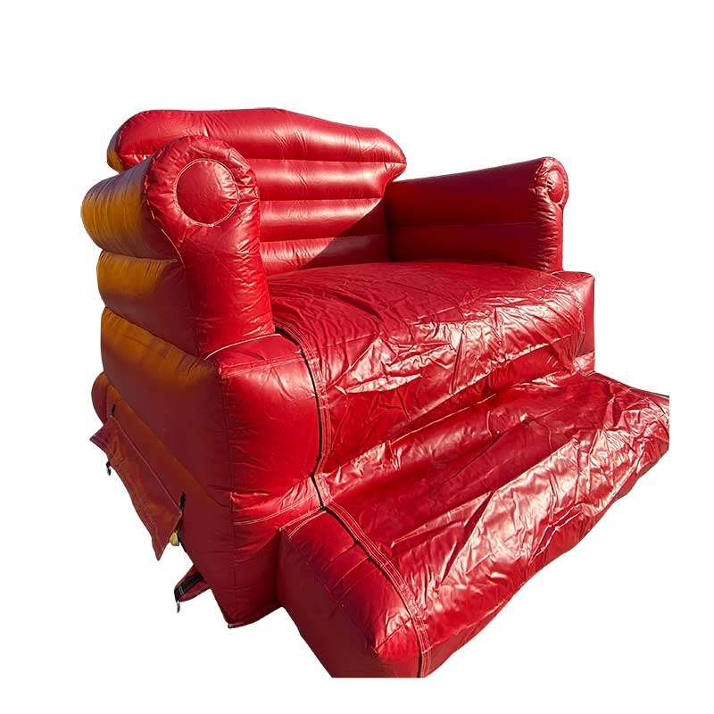 Big Red Santa Chair Inflatable Photo Op