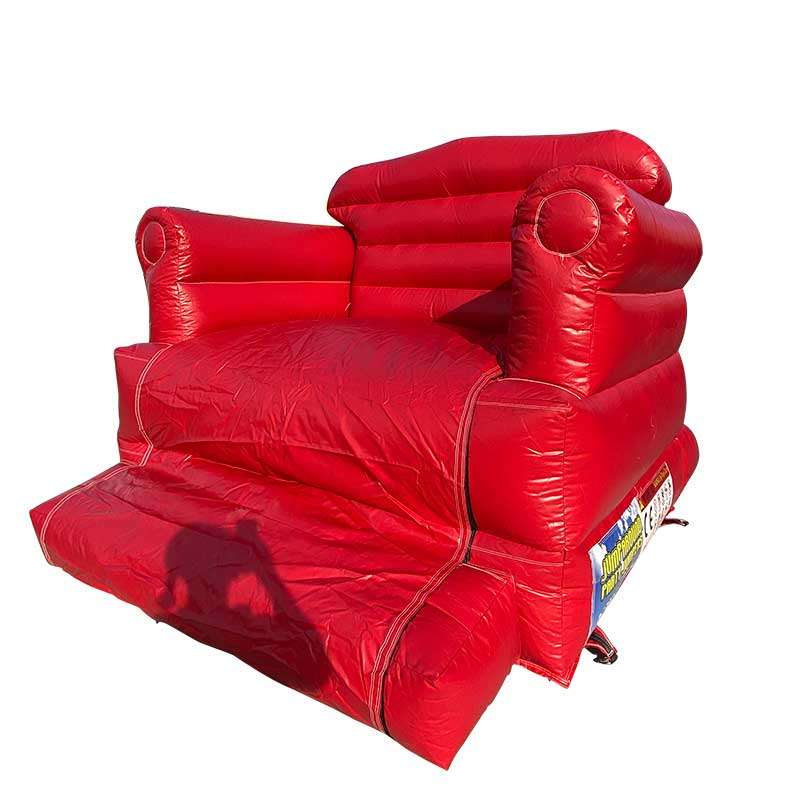 Big Red Santa Chair Inflatable Photo Op