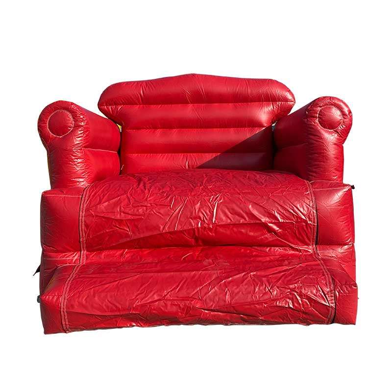 Big Red Santa Chair Inflatable Photo Op