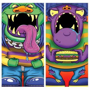 Feed The Monster or Cornhole Inflatable Game