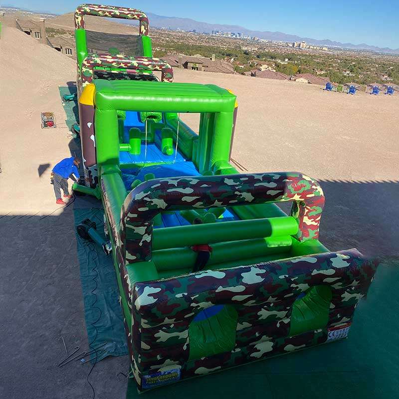 90' Boot Camp Dual Lane Obstacle Course