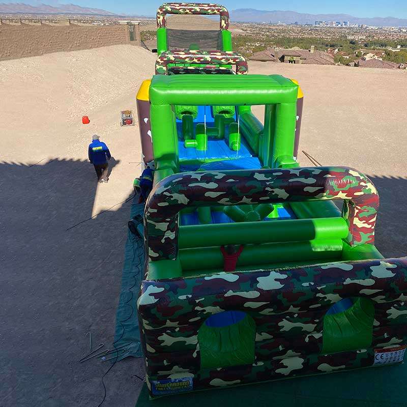 90' Boot Camp Dual Lane Obstacle Course