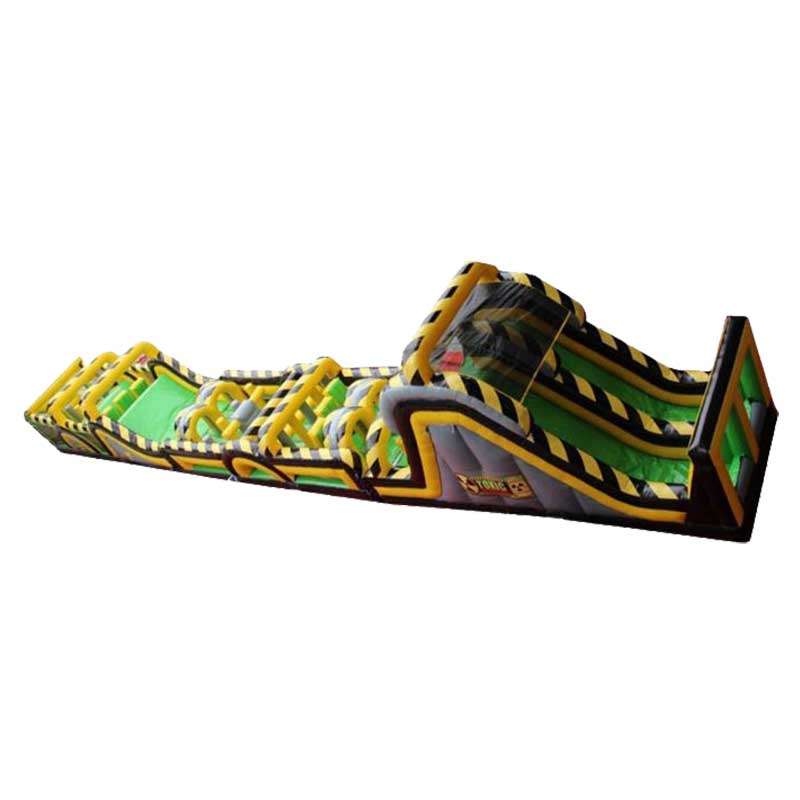 98' Toxic Stunt Run Dual Lane Obstacle Course