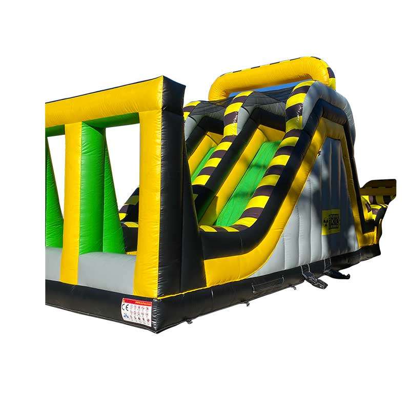 98' Toxic Stunt Run Dual Lane Obstacle Course