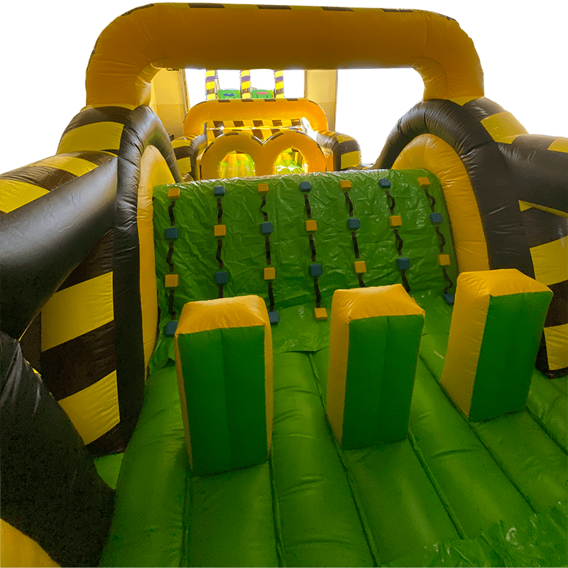 98' Toxic Stunt Run Dual Lane Obstacle Course