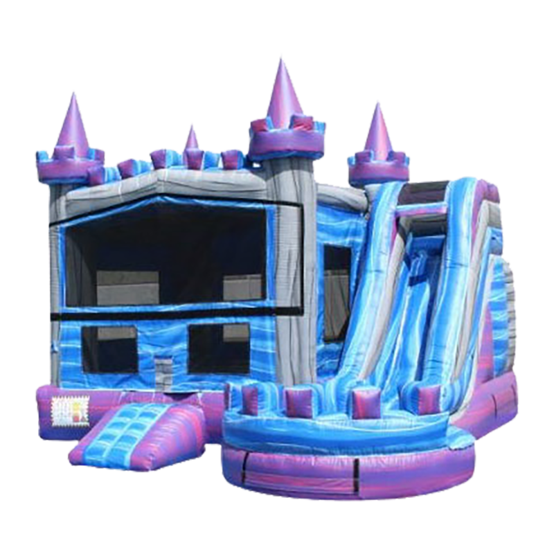 5-in-1 or 6-in-1 Marble Princess Castle Wet or Dry Banner Combo