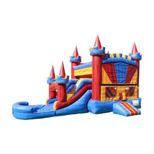 Dual Lane Castle Jump-n-Slide Wet or Dry