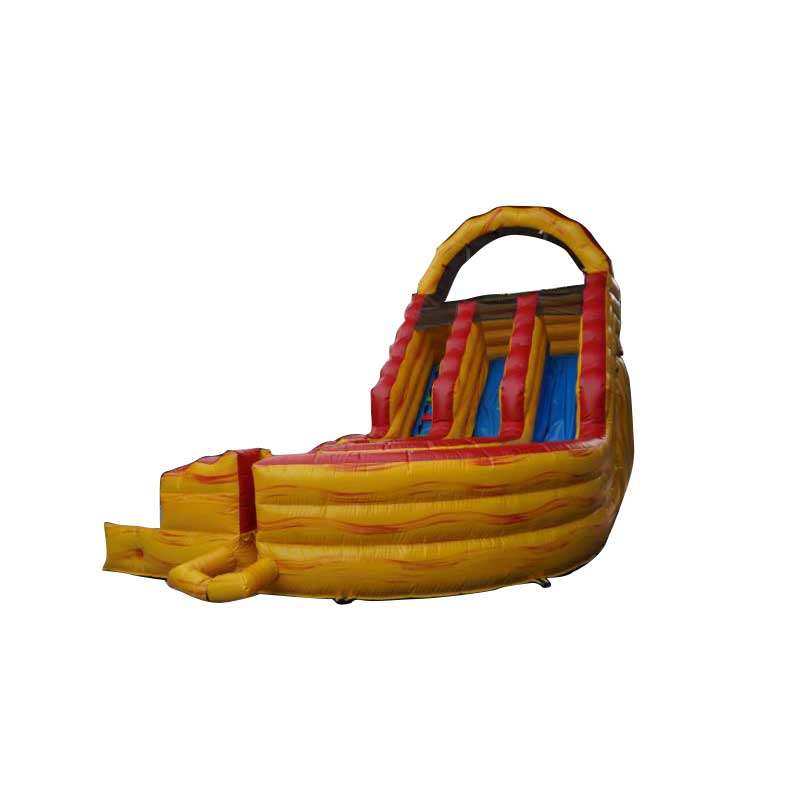 18' Dual Lane Lava Twist Wet or Dry Slide