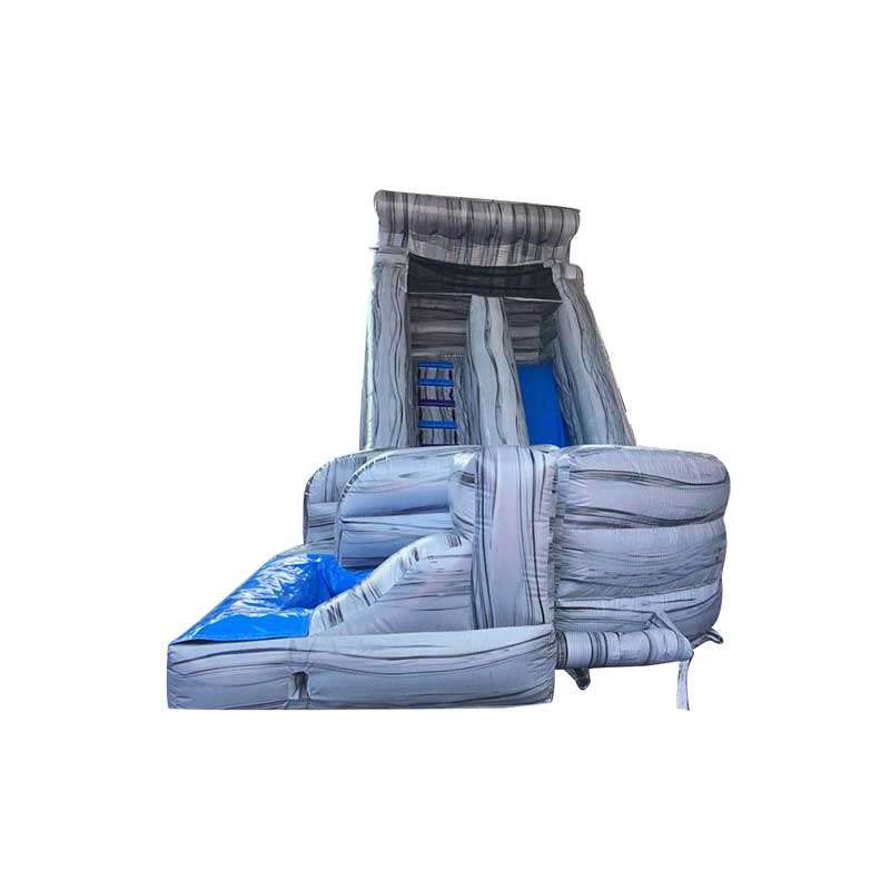 18' Grey Marble Twist Wet or Dry Slide