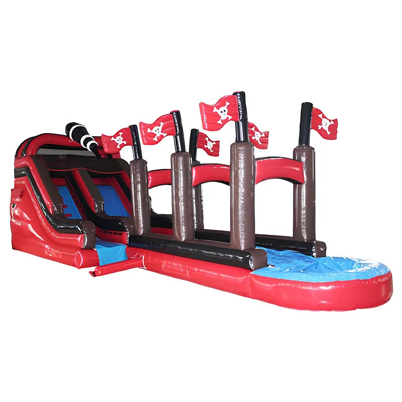 18' Pirate Ship Slide with Slip-n-Slide (wet only)