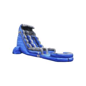 20' Blue & Gray Wave Wet or Dry Slide